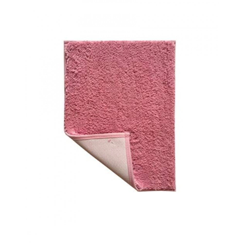 PKR Kart Solid Polyester Bathmat (Pink)
