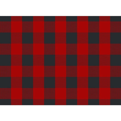 PKR Kart Checked Cotton Place Mats Sets (Red &amp; Black)
