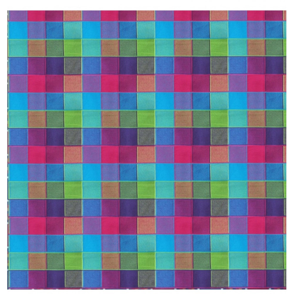 PKR Kart Checked Cotton Checks Table Cloth (Multicolor)