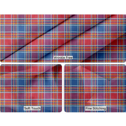PKR Kart Checked Cotton Checks Table Cloth (Multicolor)