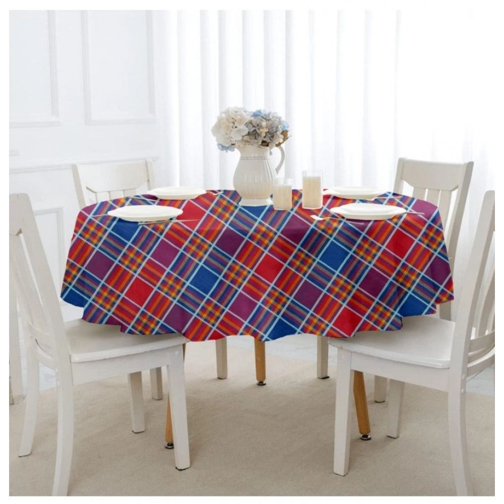 PKR Kart Checked Cotton Checks Table Cloth (Multicolor)