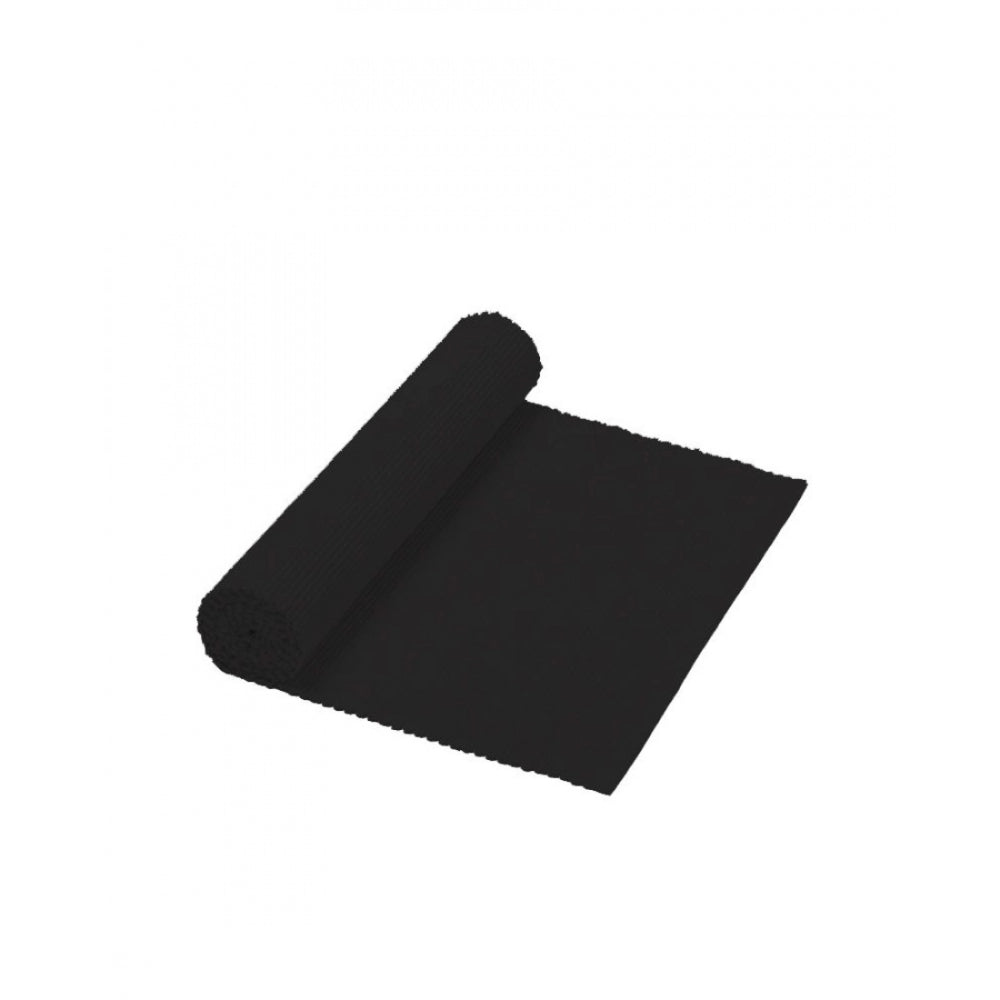 PKR Kart Ribbed Cotton Table Runners (Black)