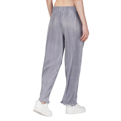 pkrkart Women's Casual Cotton Blend Striped Bottomwear (Grey)