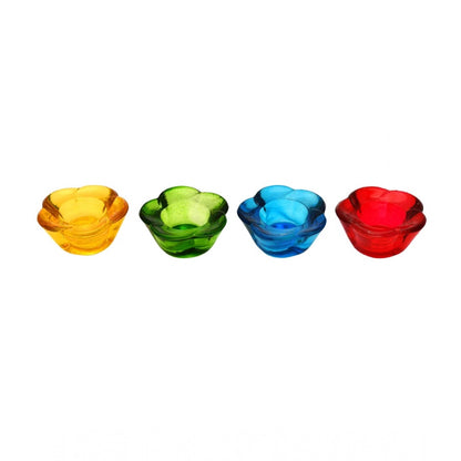 PKR Kart Decorative Tea Light Holder Flower (Multicolor)