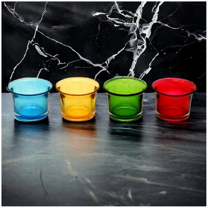 PKR Kart Decorative Tea Light Holder Votive (Multicolor)
