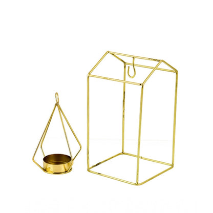PKR Kart Metal Tea Light Candle Holder Stand (Gold)