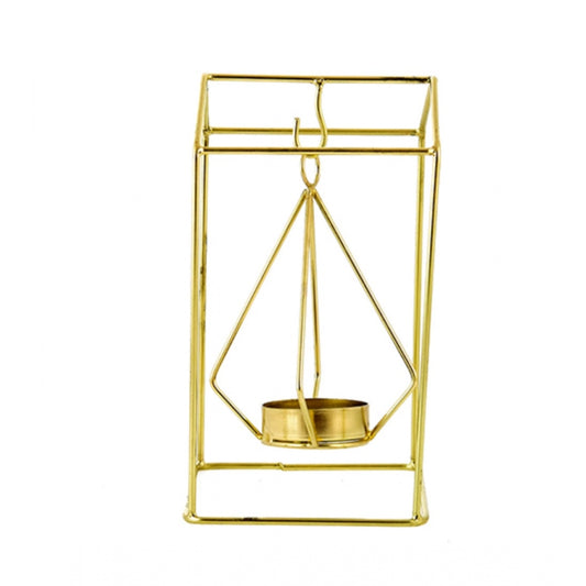 PKR Kart Metal Tea Light Candle Holder Stand (Gold)
