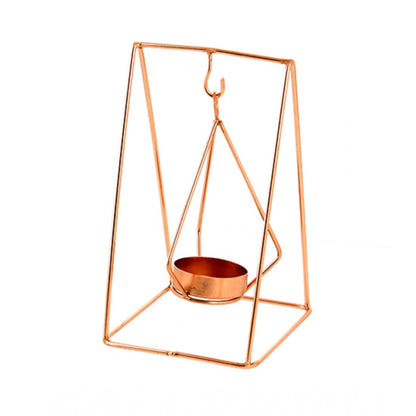 PKR Kart Metal Tea Light Candle Holder Stand (Rose Gold)