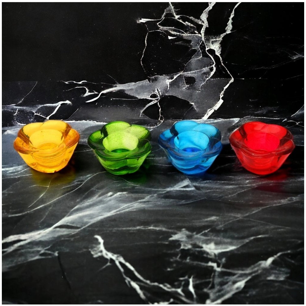 PKR Kart Decorative Tea Light Holder Flower (Multicolor)