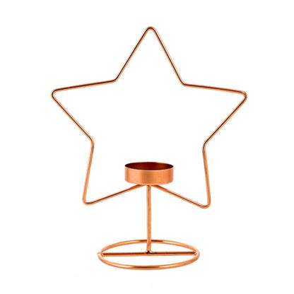 PKR Kart Metal Tea Light Candle Holder Stand (Rose Gold)
