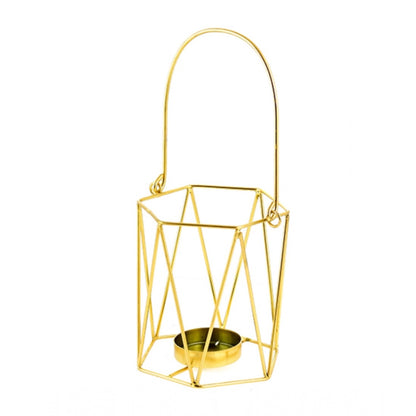 PKR Kart Metal Tea Light Candle Holder (Gold)