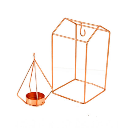 PKR Kart Metal Tea Light Candle Holder Stand (Rose Gold)