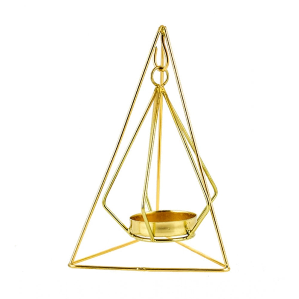 PKR Kart Metal Tea Light Candle Holder (Gold)