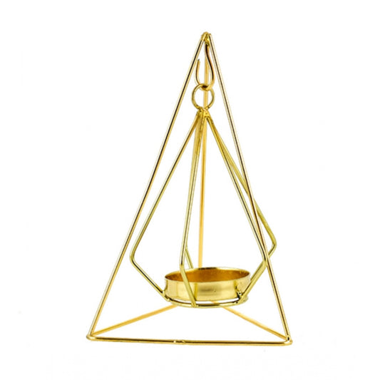 PKR Kart Metal Tea Light Candle Holder (Gold)