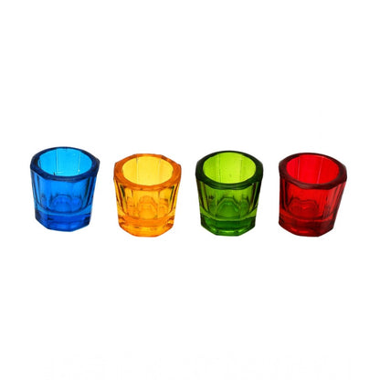 PKR Kart Glass Pillar Candle Holder (Multicolor)