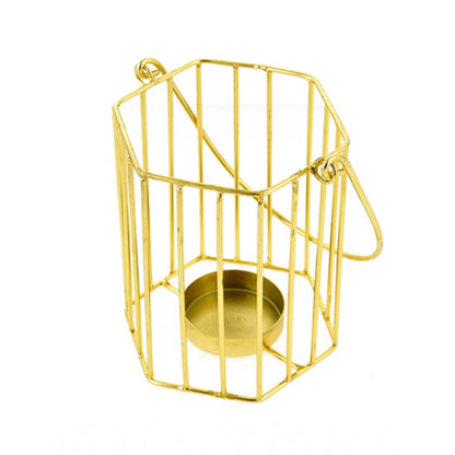 PKR Kart Metal Tea Light Candle Holder (Gold)