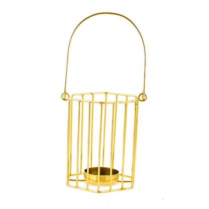 PKR Kart Metal Tea Light Candle Holder (Gold)