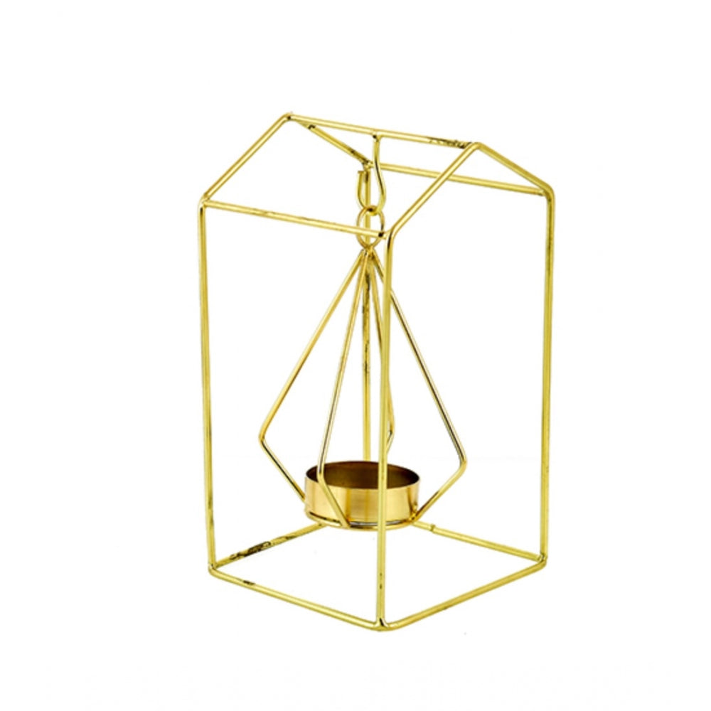 PKR Kart Metal Tea Light Candle Holder Stand (Gold)
