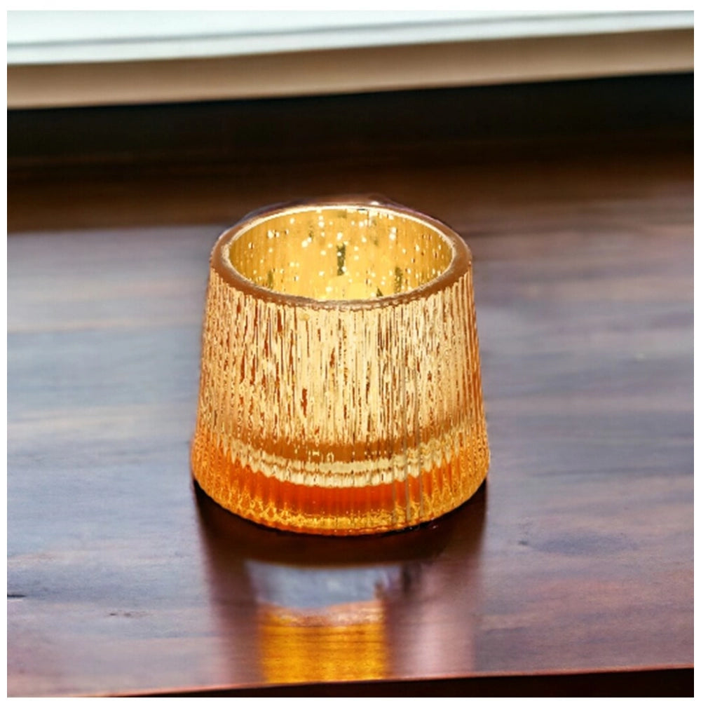 PKR Kart Glasseam Votive Tea Light Holder (Gold)