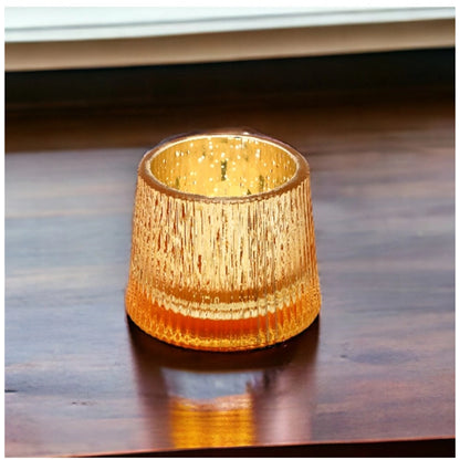 PKR Kart Glasseam Votive Tea Light Holder (Gold)