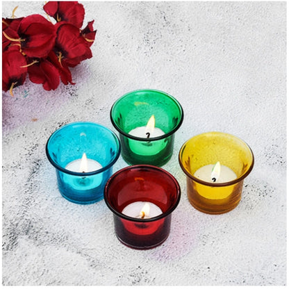 PKR Kart Decorative Tea Light Holder Votive (Multicolor)