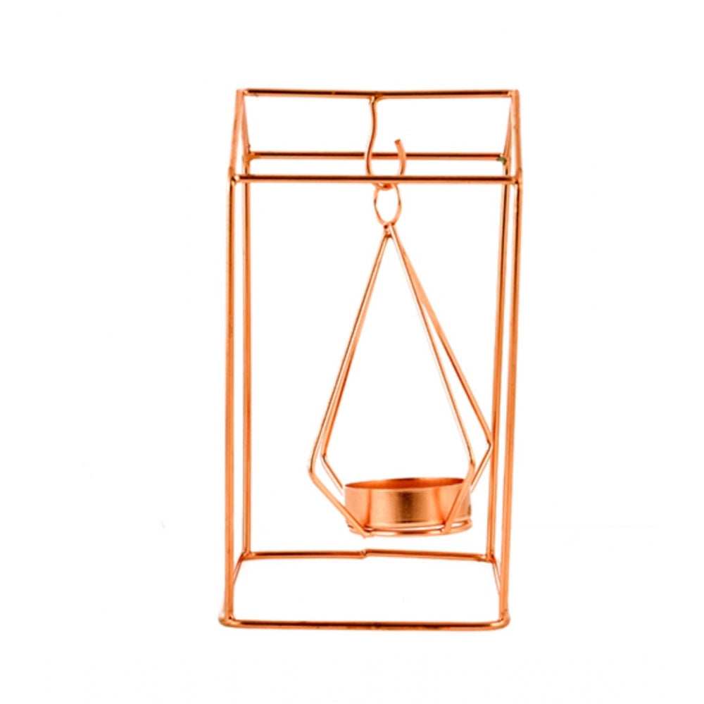 PKR Kart Metal Tea Light Candle Holder Stand (Rose Gold)
