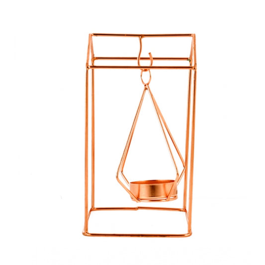 PKR Kart Metal Tea Light Candle Holder Stand (Rose Gold)