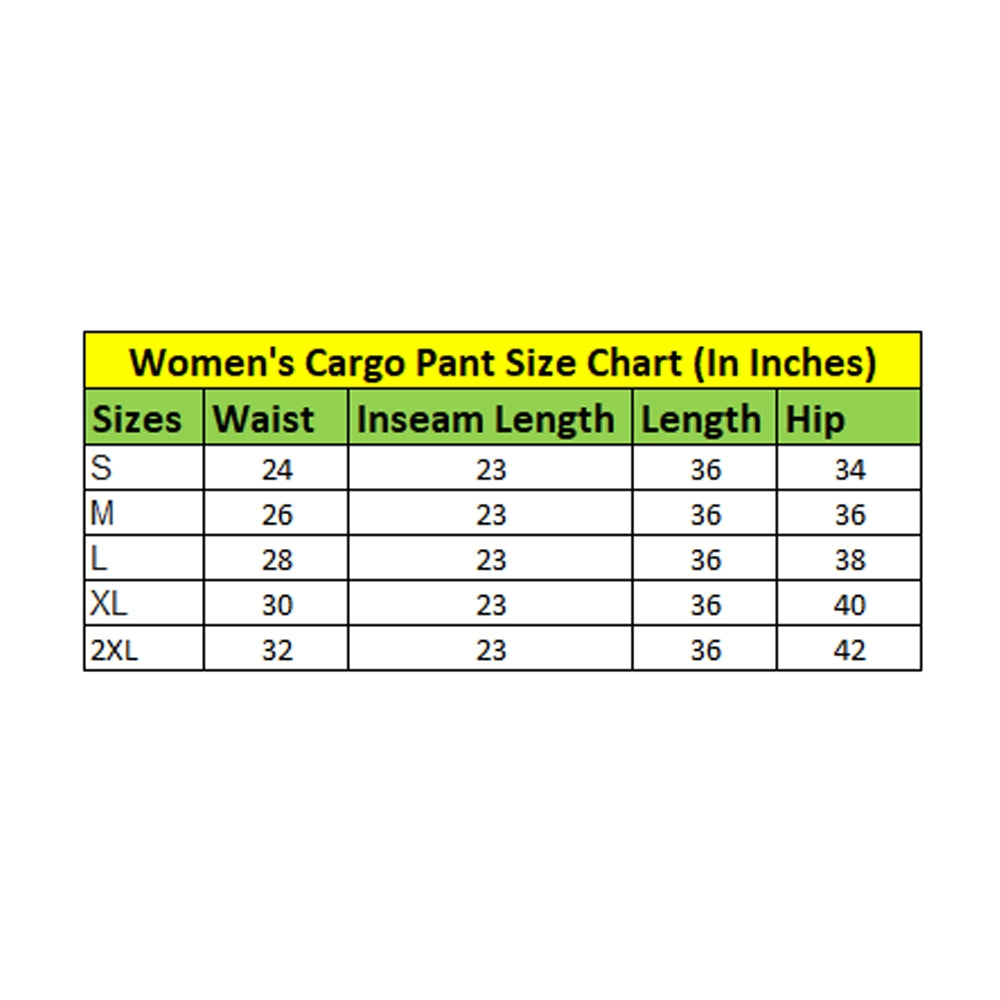 pkrkart Women's Casual Cotton Solid Elastic with Drawstring Cargo Pants (Black)