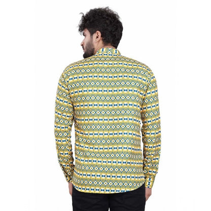PKRKART Men's Cotton Blended Printed Full Sleeve Shortkurta (Multicolor)