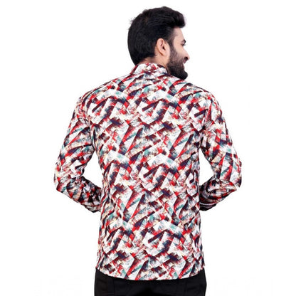PKRKART Men's Cotton Blended Printed Full Sleeve Shortkurta (Multicolor)