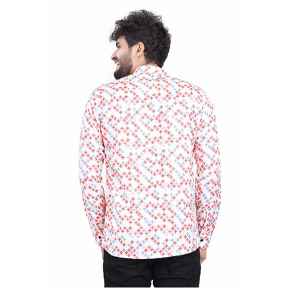 PKRKART Men's Cotton Blended Printed Full Sleeve Shortkurta (Multicolor)