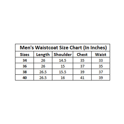 PKRKART Men's Jacquard Printed Full Sleeve Waistcoat (Orange)