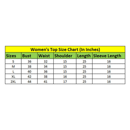 PKRKART Women's Rayon Lace Inserts Long Sleeves Top (Yellow)