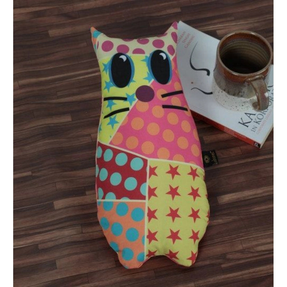 PKR Kart Polyester Printed Fancy Kids Cushions (Multicolor, Size: 15x11 In)