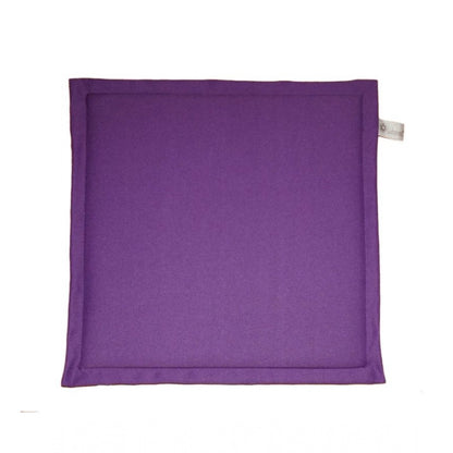PKR Kart Pack Of_4 Polyester Solid Chairpads (Purple, Size: 16x16 In)