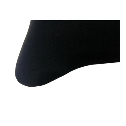 PKR Kart Pack Of_2 Polyester Solid Bone Neck Pillow (Black, Size: 7x11 In)