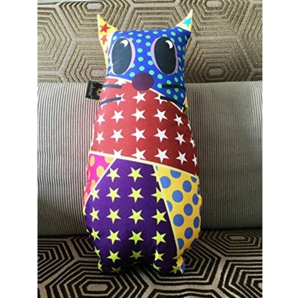 PKR Kart Polyester Printed Fancy Kids Cushions (Multicolor, Size: 15x11 In)