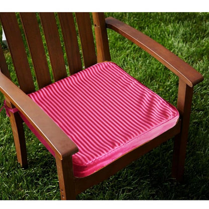 PKR Kart Pack Of_4 Polyester Solid Chairpads (Pink, Size: 16x16 In)