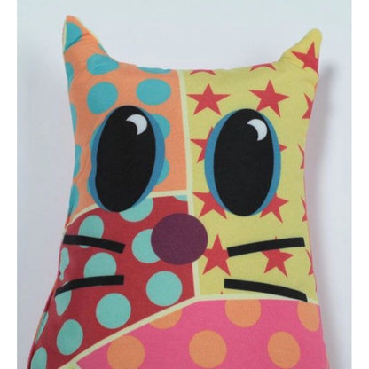 PKR Kart Polyester Printed Fancy Kids Cushions (Multicolor, Size: 15x11 In)