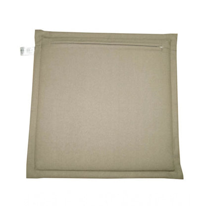 PKR Kart Pack Of_4 Cotton Blended Solid Chairpads (Grey, Size: 15x15 In)