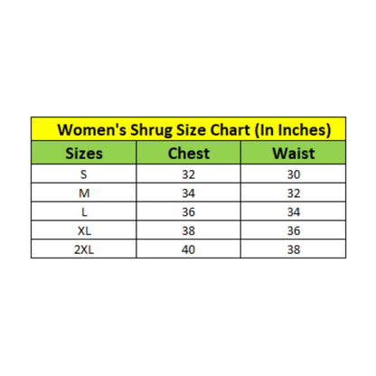 PKRKART Women's Polyester Printed Short Sleeve Shrug (Black)