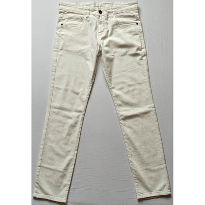 PKRKART Men's Cotton Blended Solid Classic Fit Jeans (Beige)