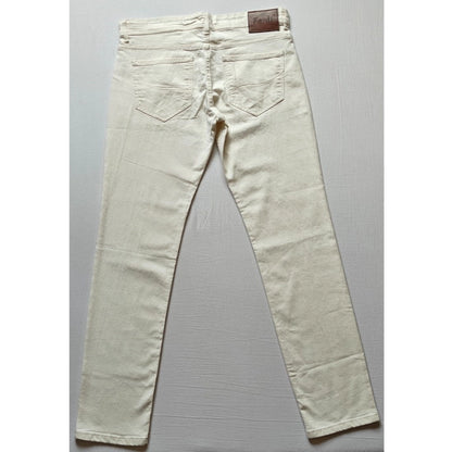 PKRKART Men's Cotton Blended Solid Classic Fit Jeans (Beige)