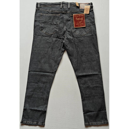 PKRKART Men's Cotton Blended Solid Plus Size Jeans (Dark Grey)