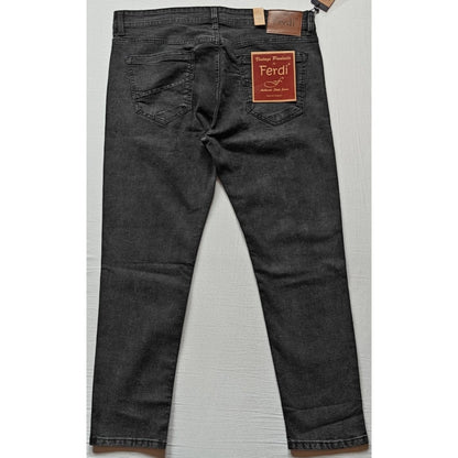 PKRKART Men's Cotton Blended Solid Tapered Jeans (Grey)