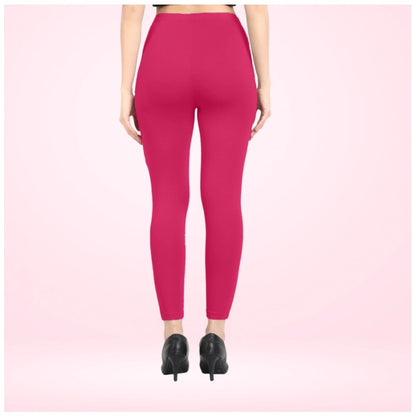 PKRKART Women's Cotton Blended Solid Ankle legging (Rani)