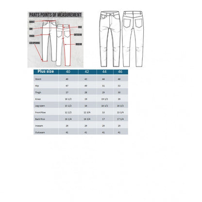 PKRKART Men's Cotton Blended Solid Plus Size Jeans (Dark Grey)