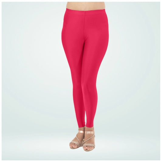 PKRKART Women's Cotton Blended Solid Shimmer Ankle leggings (Rani)