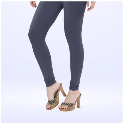 PKRKART Women's Cotton Blended Solid Churidar leggings (Navy)