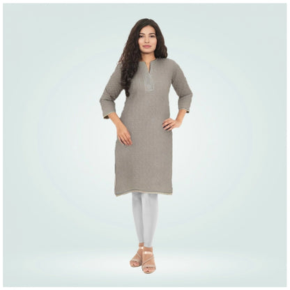 PKRKART Women's Cotton Blended Solid Shimmer Ankle leggings (Silver)